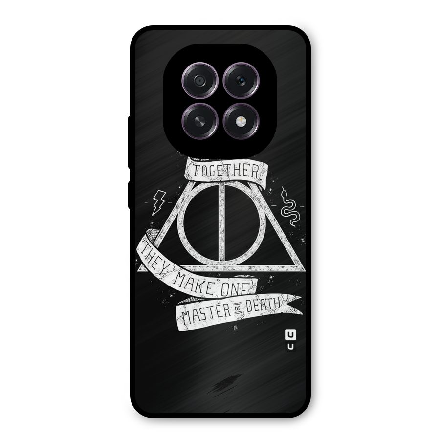 White Ribbon Metal Back Case for Oppo F29