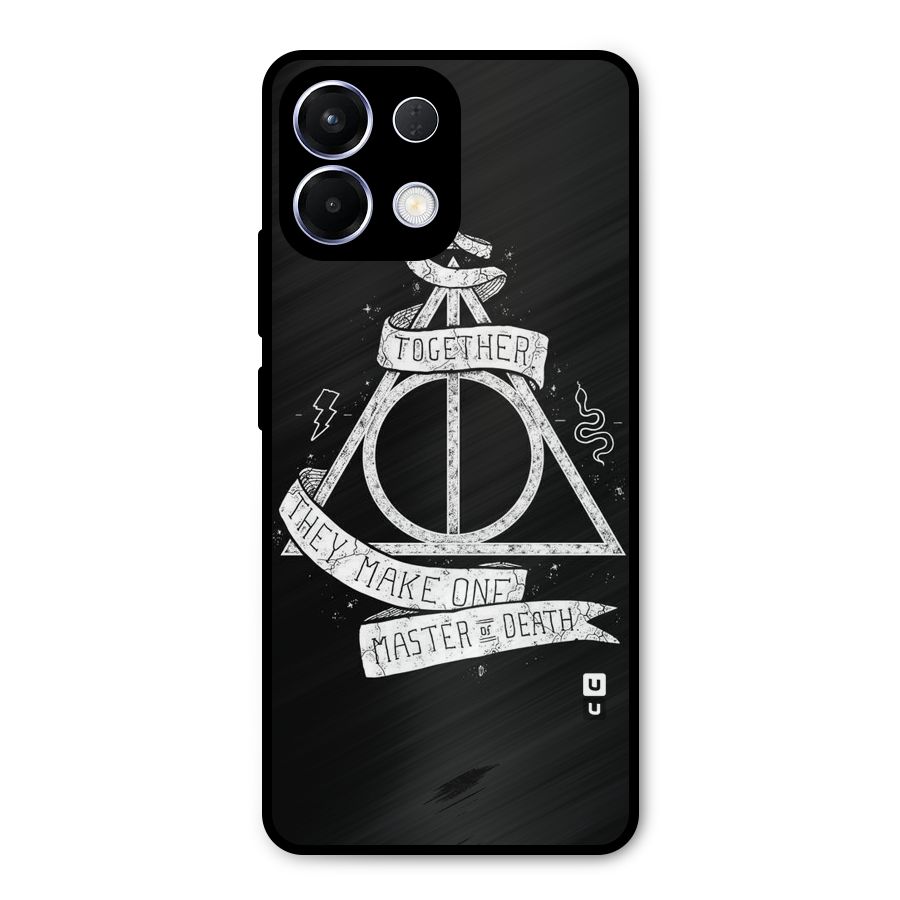 White Ribbon Metal Back Case for Oppo K13