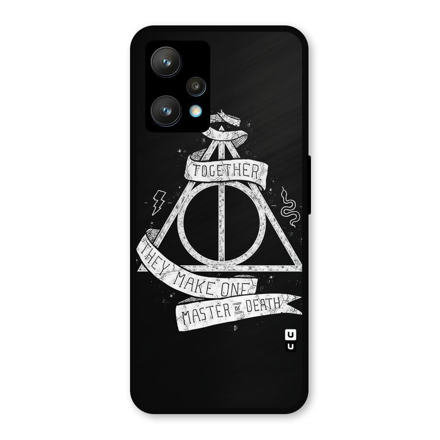 White Ribbon Metal Back Case for Realme 9 Pro Plus 5G