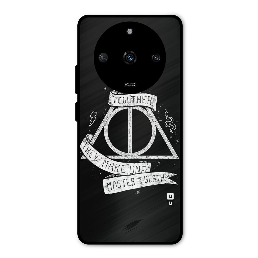 White Ribbon Metal Back Case for Realme Narzo 60 5G