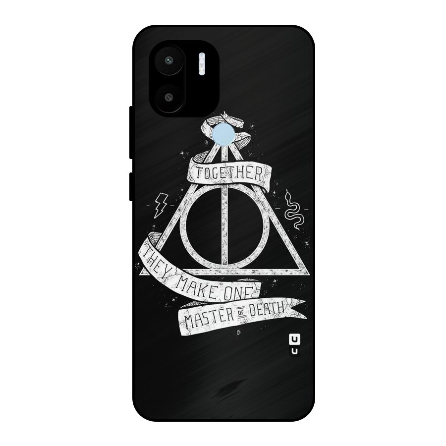 White Ribbon Metal Back Case for Redmi A1+