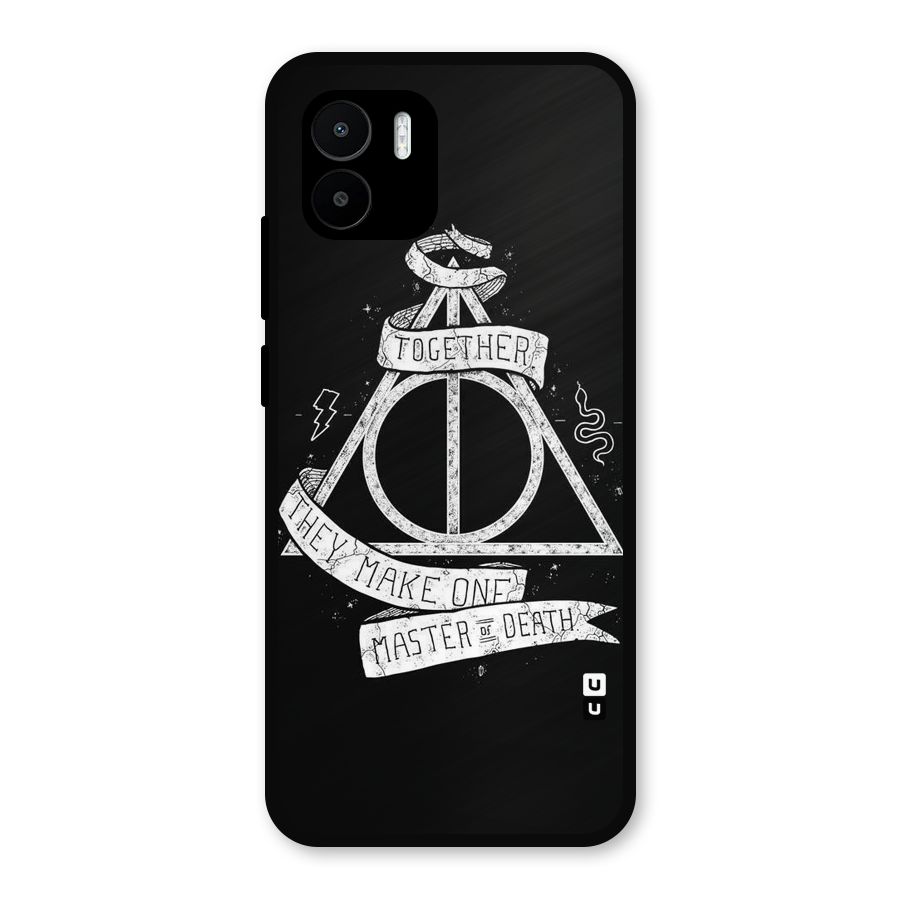 White Ribbon Metal Back Case for Redmi A2