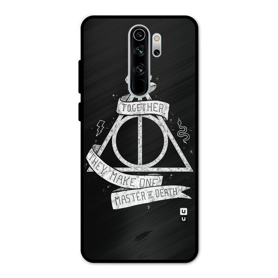 White Ribbon Metal Back Case for Redmi Note 8 Pro