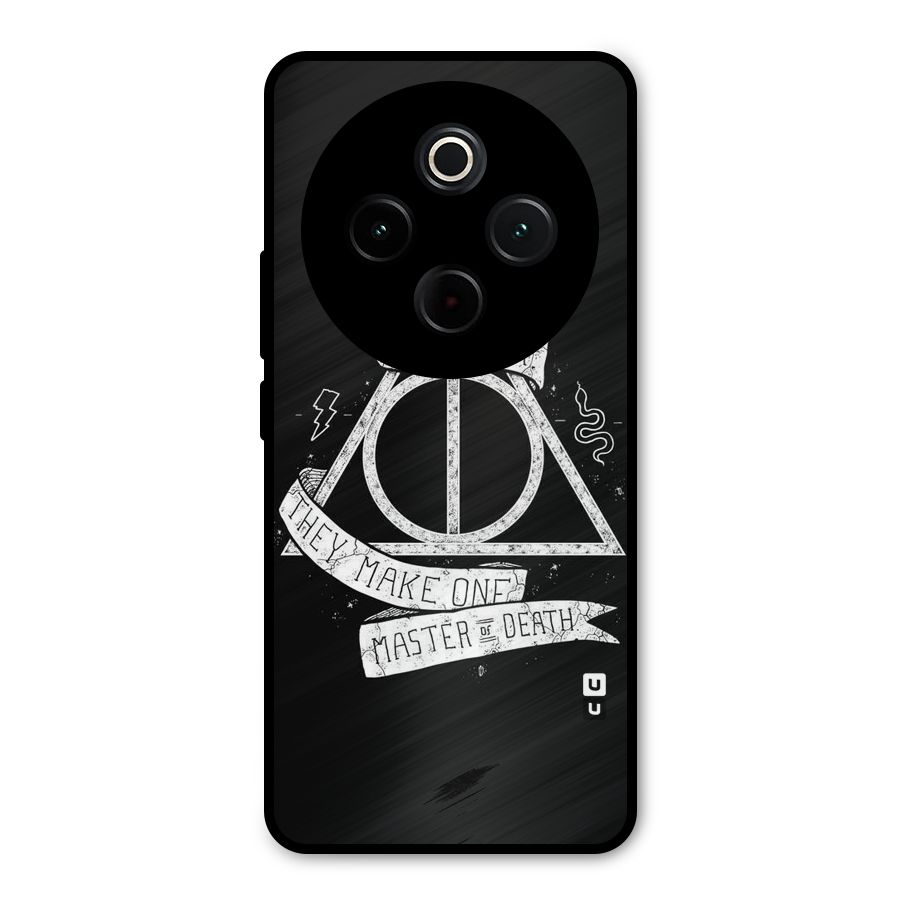White Ribbon Metal Back Case for Vivo T4