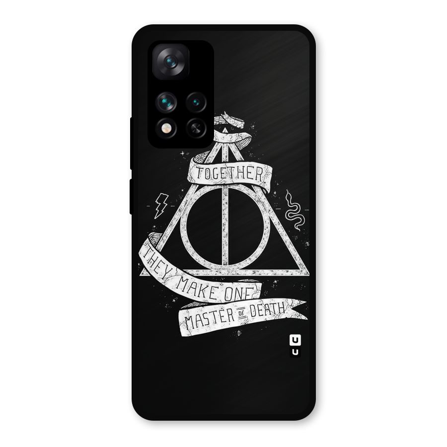 White Ribbon Metal Back Case for Xiaomi 11i 5G