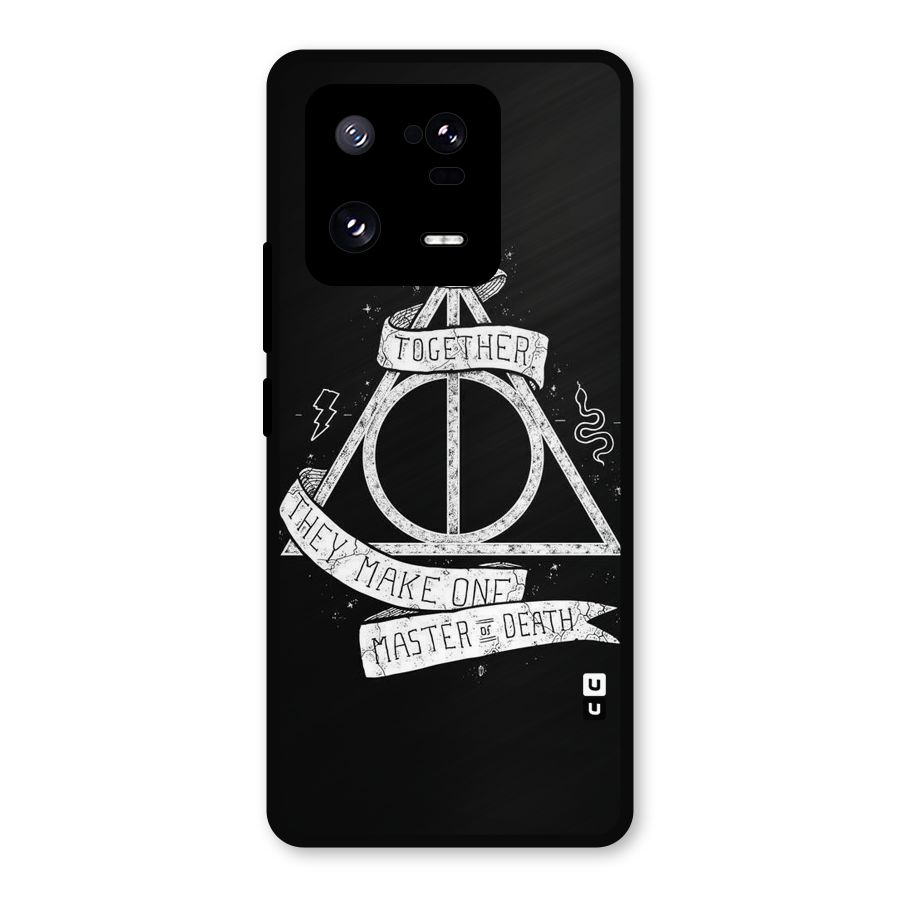 White Ribbon Metal Back Case for Xiaomi 13 Pro