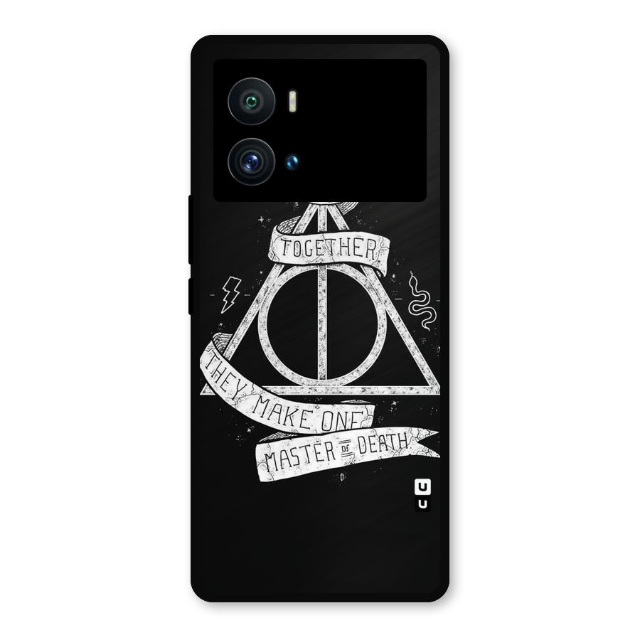 White Ribbon Metal Back Case for iQOO 9 Pro