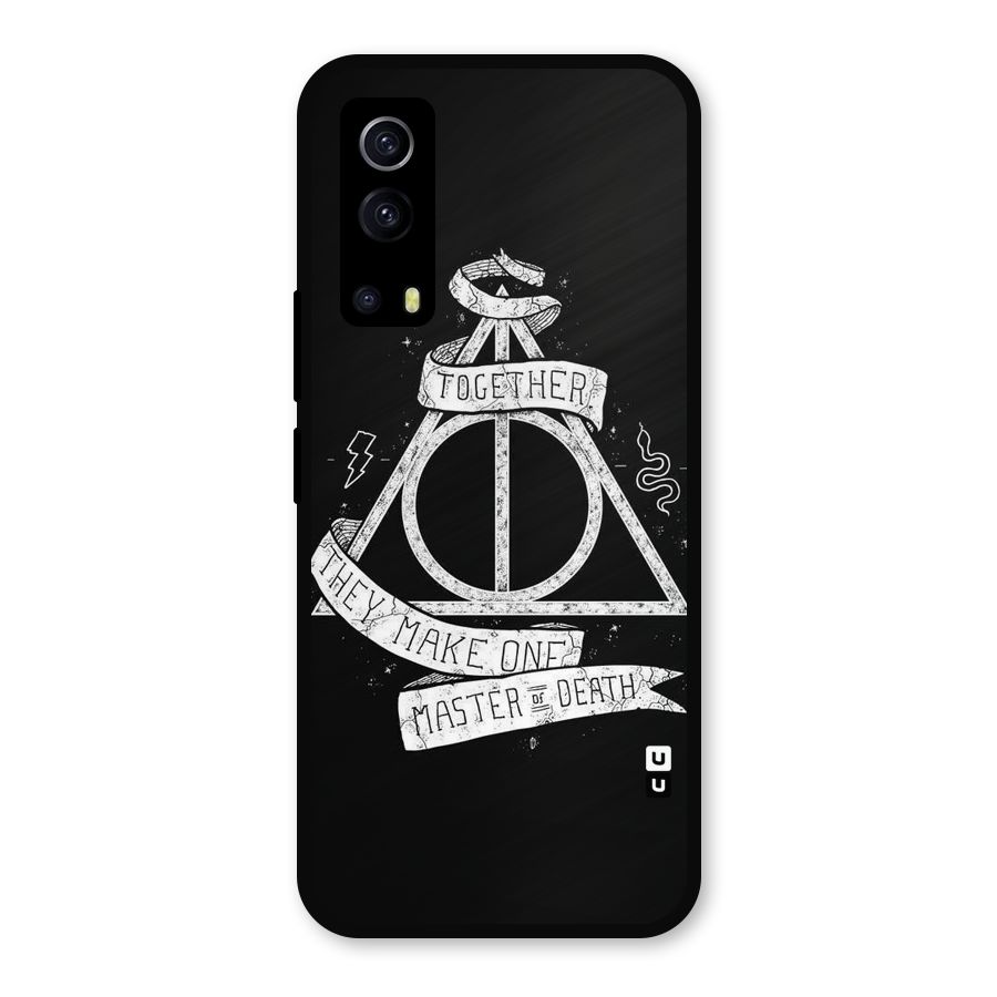 White Ribbon Metal Back Case for iQOO Z3