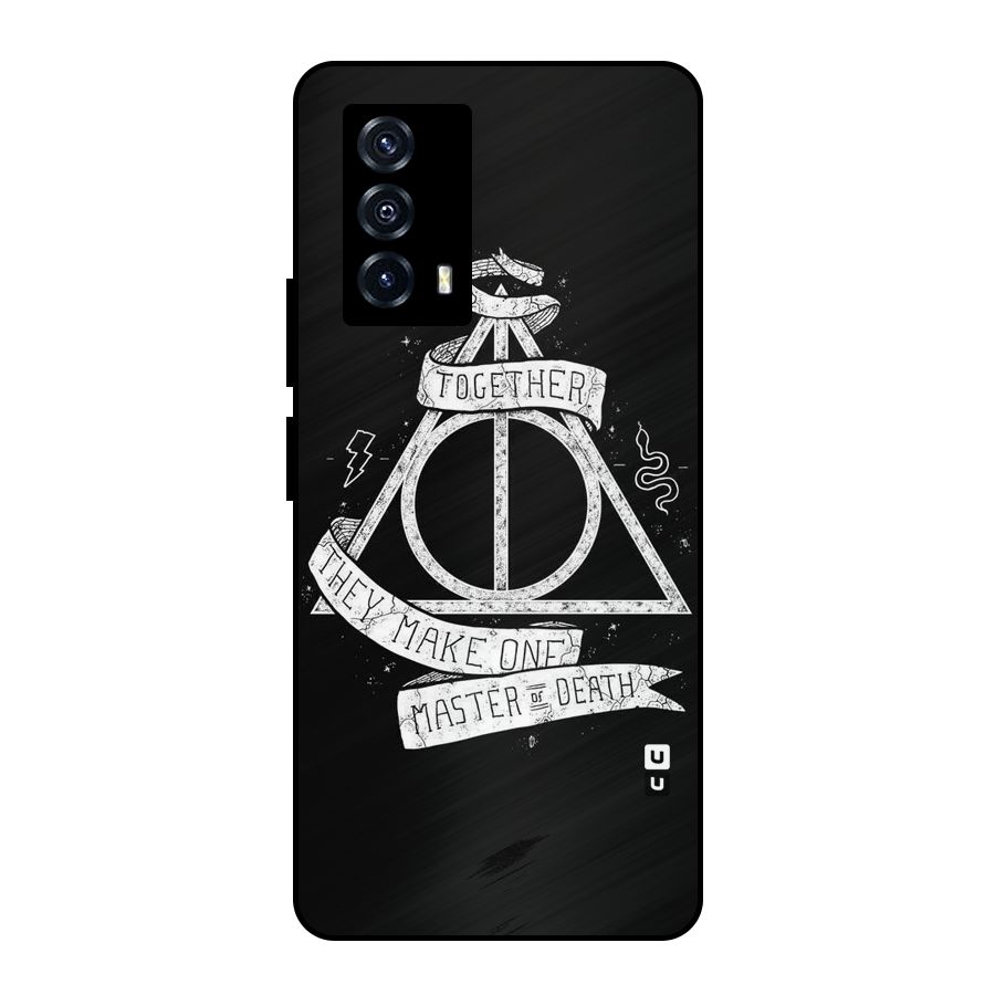 White Ribbon Metal Back Case for iQOO Z5