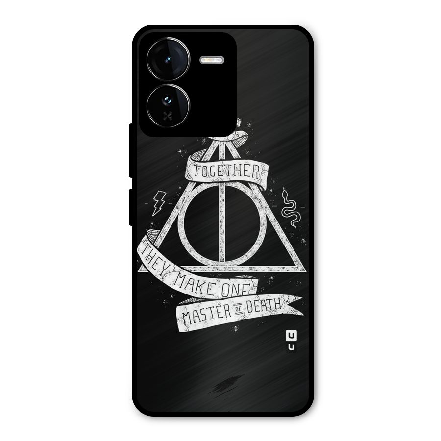White Ribbon Metal Back Case for iQOO Z9