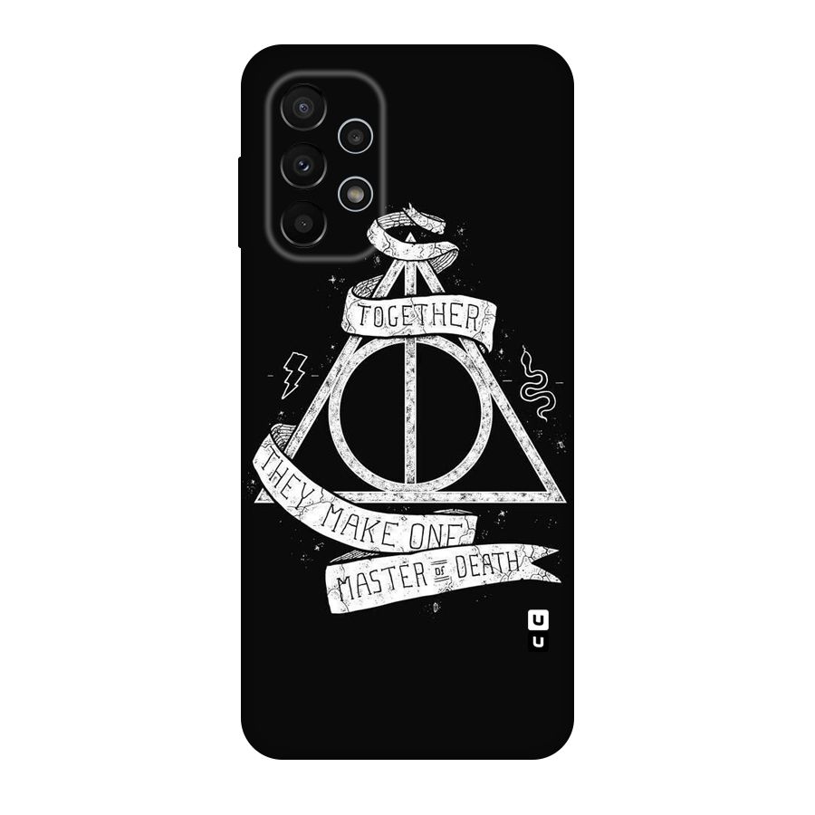 White Ribbon Original Polycarbonate Back Case for Galaxy A23