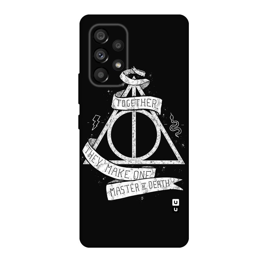 White Ribbon Original Polycarbonate Back Case for Galaxy A53 5G