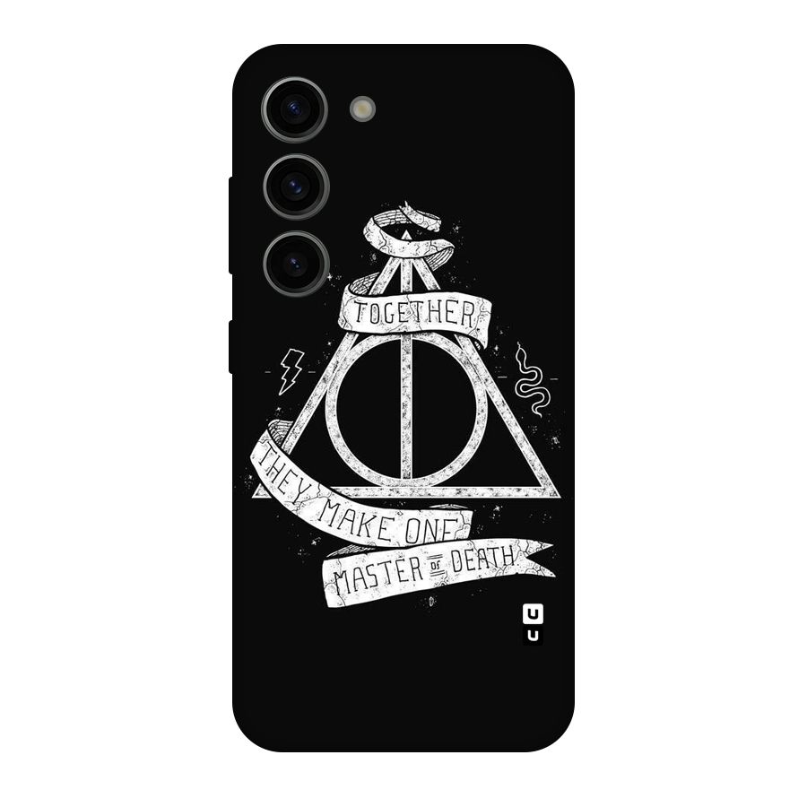 White Ribbon Original Polycarbonate Back Case for Galaxy S23