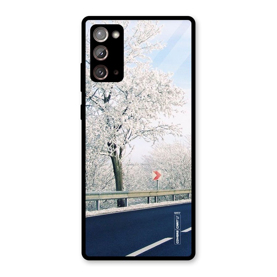 White Snow Tree Glass Back Case for Galaxy Note 20