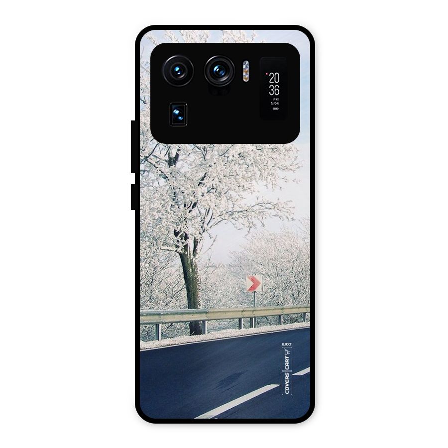 White Snow Tree Metal Back Case for Mi 11 Ultra
