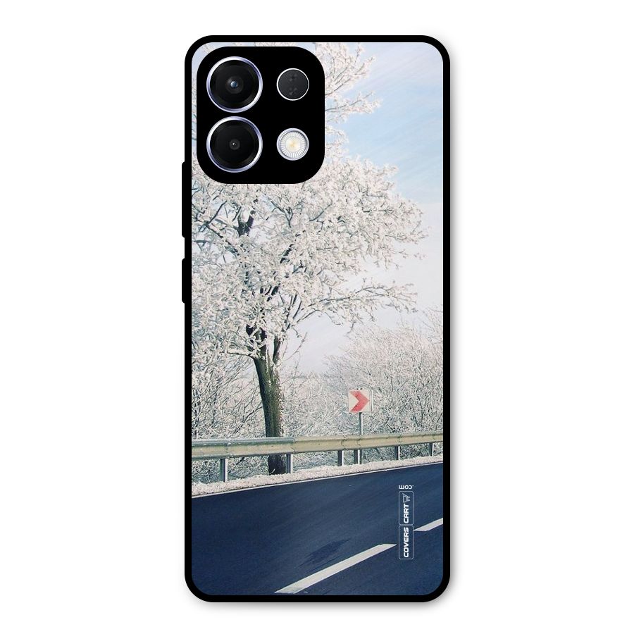 White Snow Tree Metal Back Case for Oppo K13