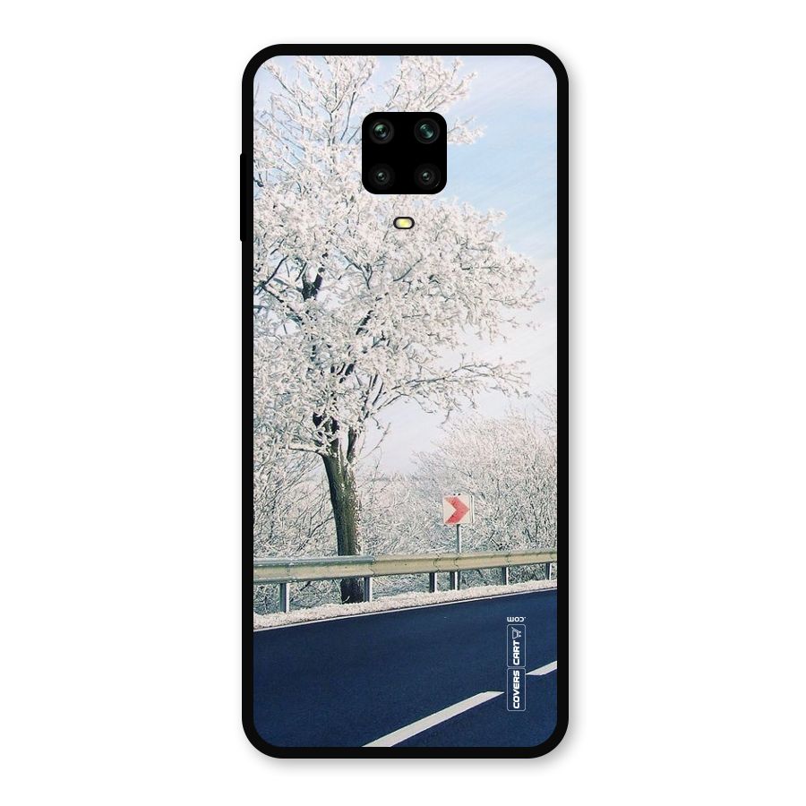 White Snow Tree Metal Back Case for Poco M2 Pro