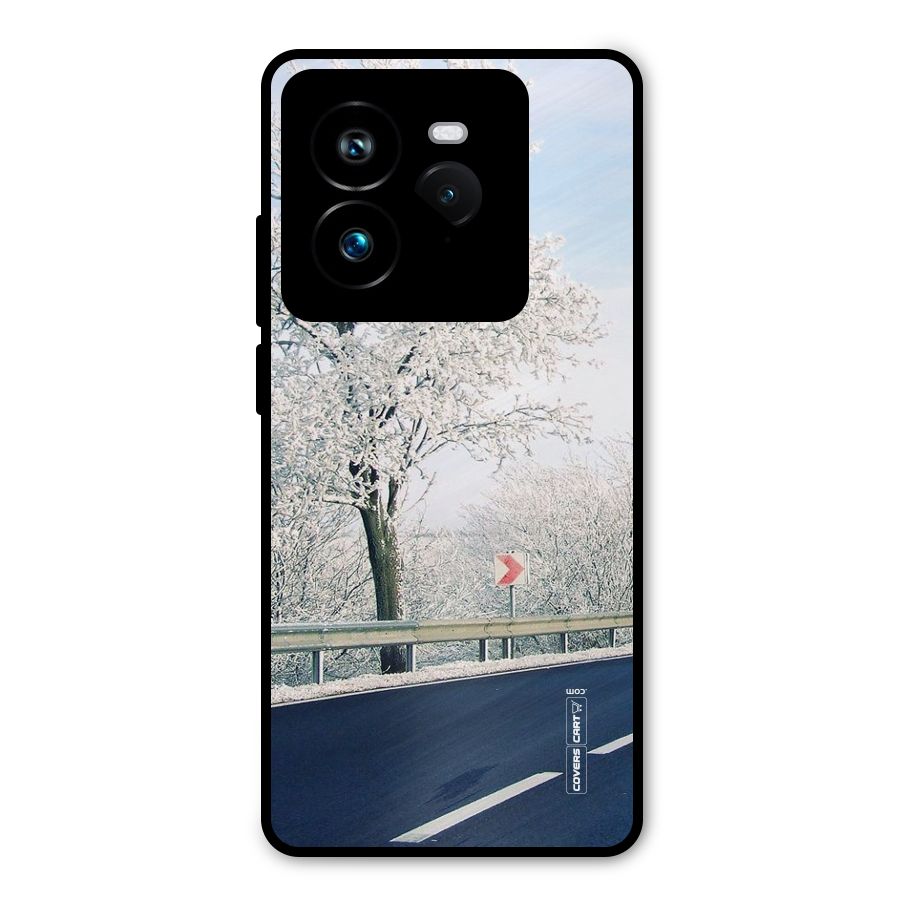White Snow Tree Metal Back Case for Realme GT 7 Pro