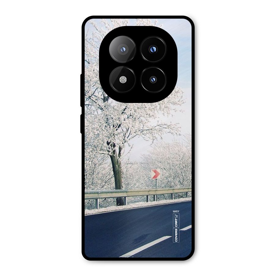 White Snow Tree Metal Back Case for Redmi Note 14 Pro Plus 5G