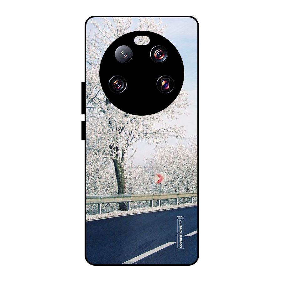 White Snow Tree Metal Back Case for Xiaomi 13 Ultra