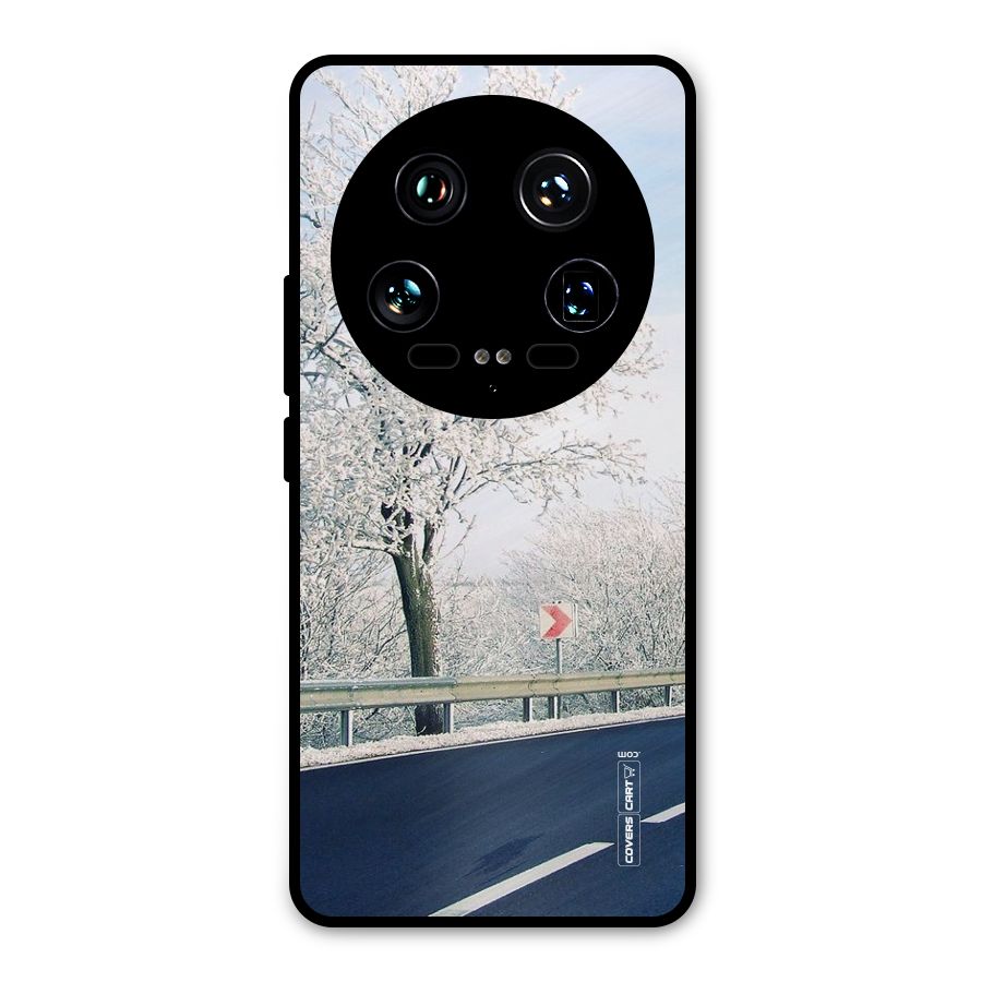 White Snow Tree Metal Back Case for Xiaomi 14 Ultra