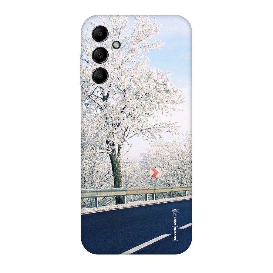 White Snow Tree Original Polycarbonate Back Case for Galaxy A14 5G