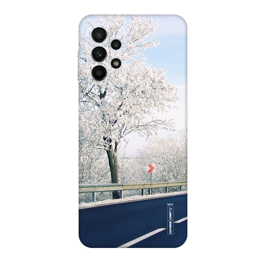 White Snow Tree Original Polycarbonate Back Case for Galaxy A23