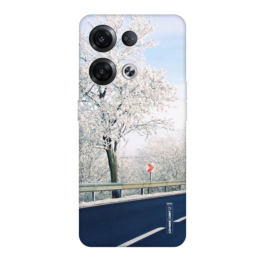 White Snow Tree Original Polycarbonate Back Case for Oppo Reno8 Pro 5G