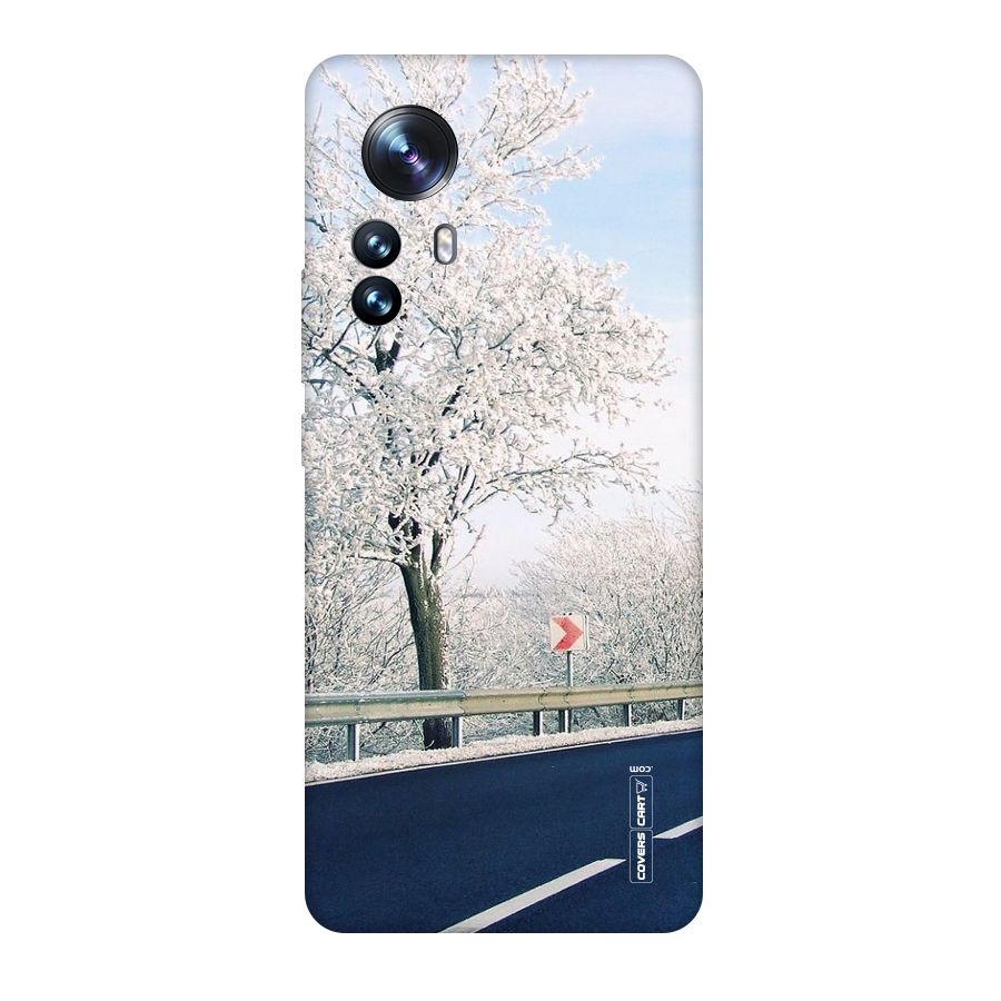 White Snow Tree Original Polycarbonate Back Case for Xiaomi 12 Pro