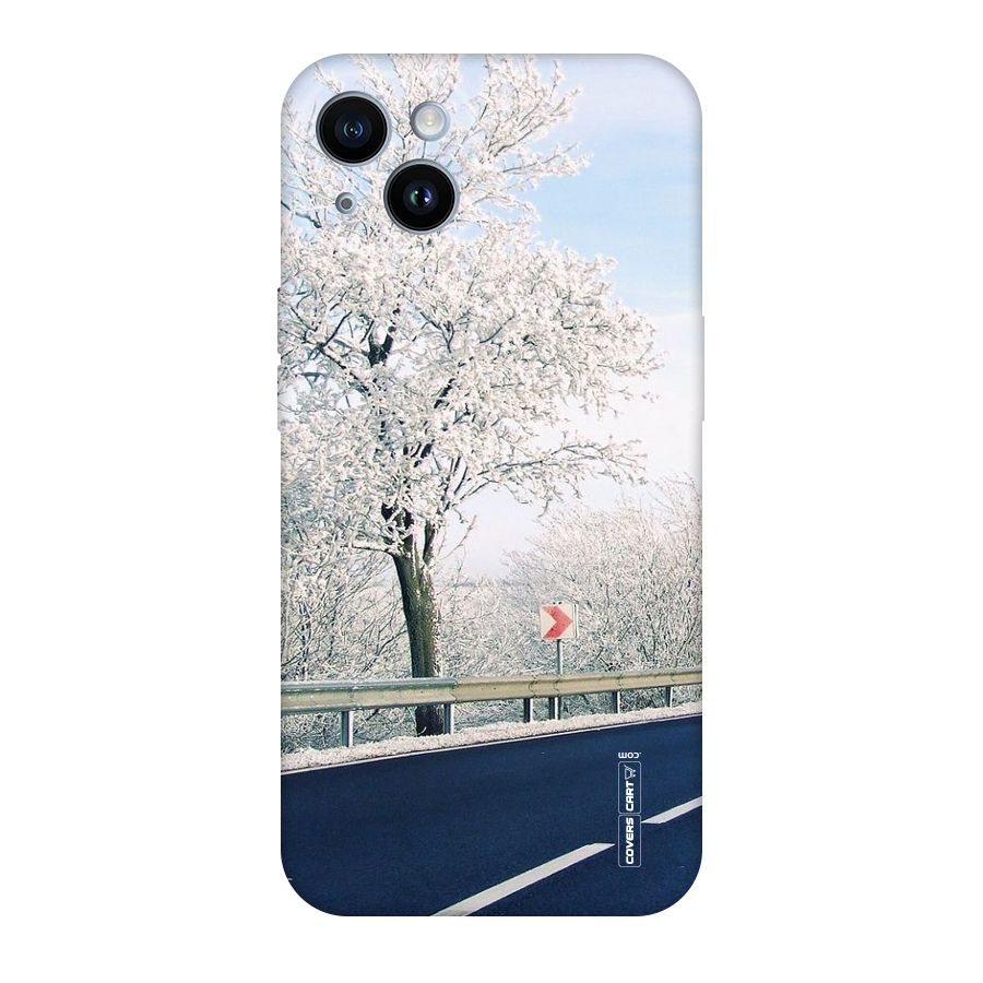 White Snow Tree Original Polycarbonate Back Case for iPhone 14