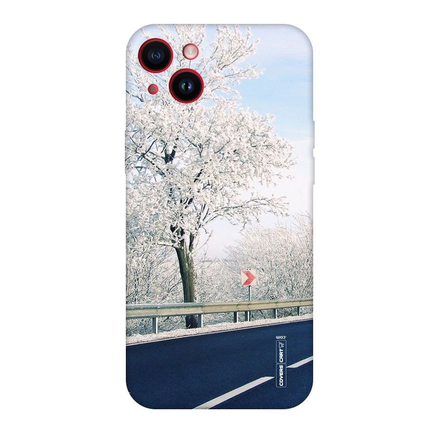 White Snow Tree Original Polycarbonate Back Case for iPhone 14 Plus