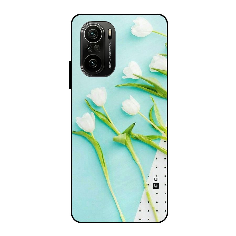 White Tulips Metal Back Case for Mi 11x