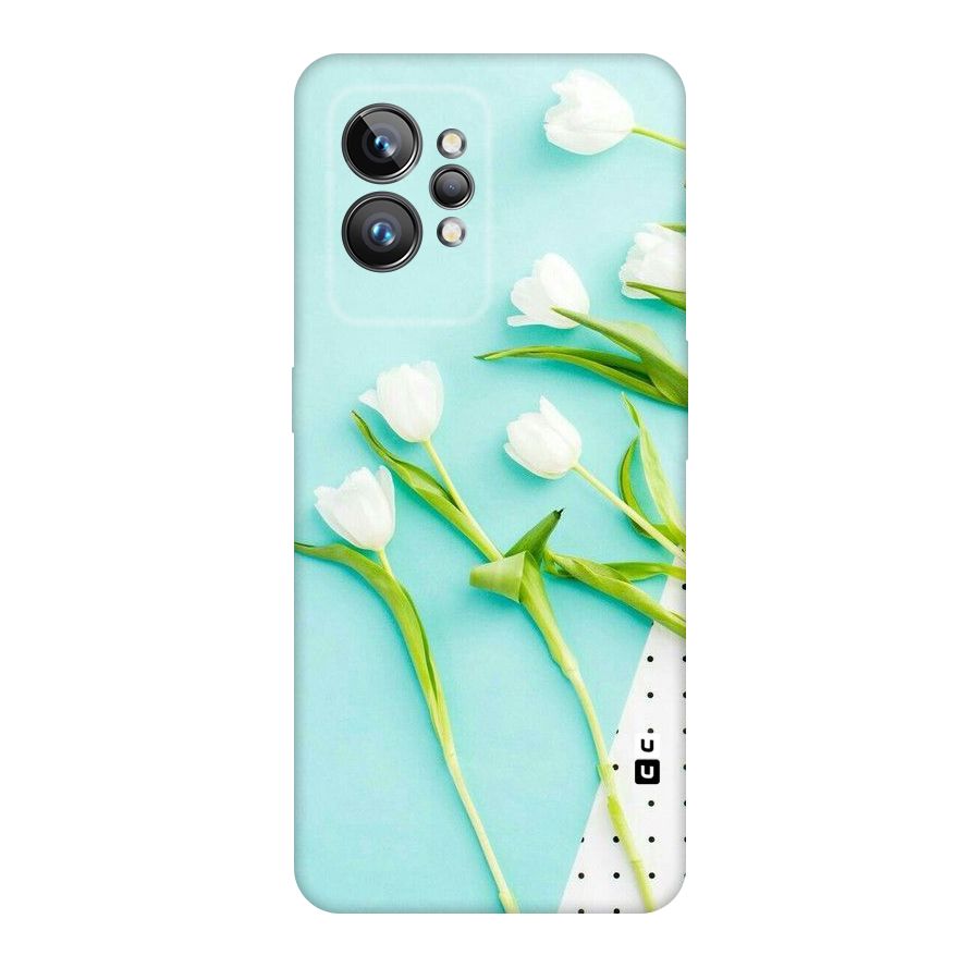 White Tulips Original Polycarbonate Back Case for Realme GT2 Pro