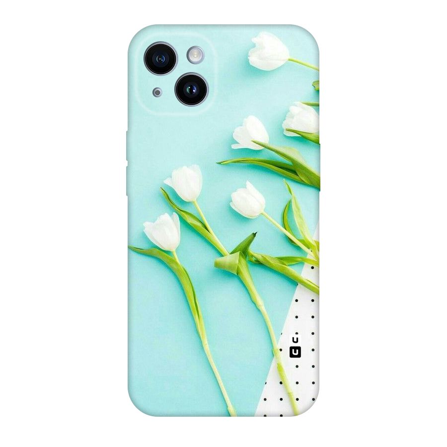 White Tulips Original Polycarbonate Back Case for iPhone 14