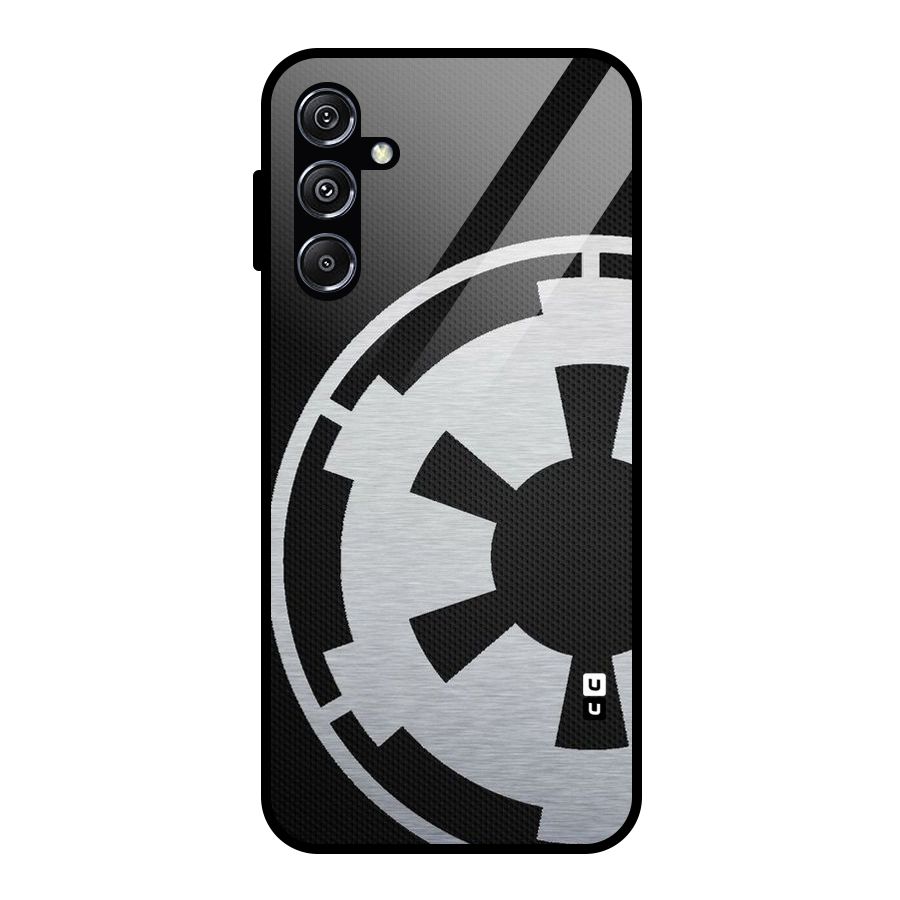 White Wheel Glass Back Case for Galaxy M34 5G