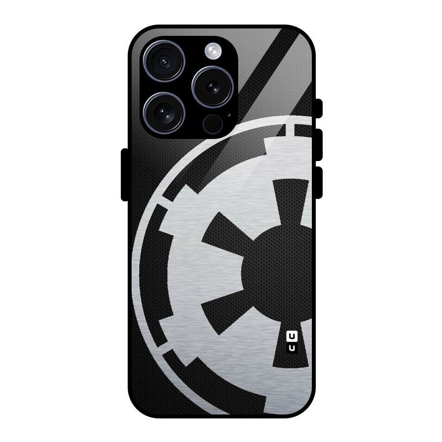 White Wheel Glass Back Case for iPhone 15 Pro