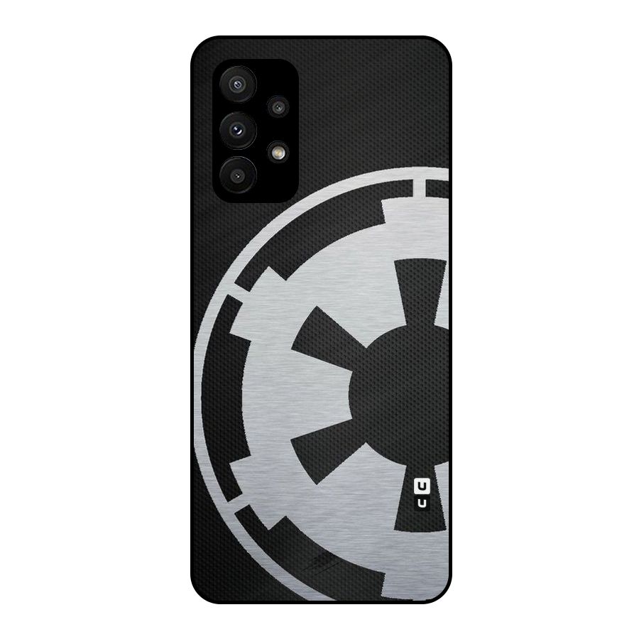 White Wheel Metal Back Case for Galaxy A23