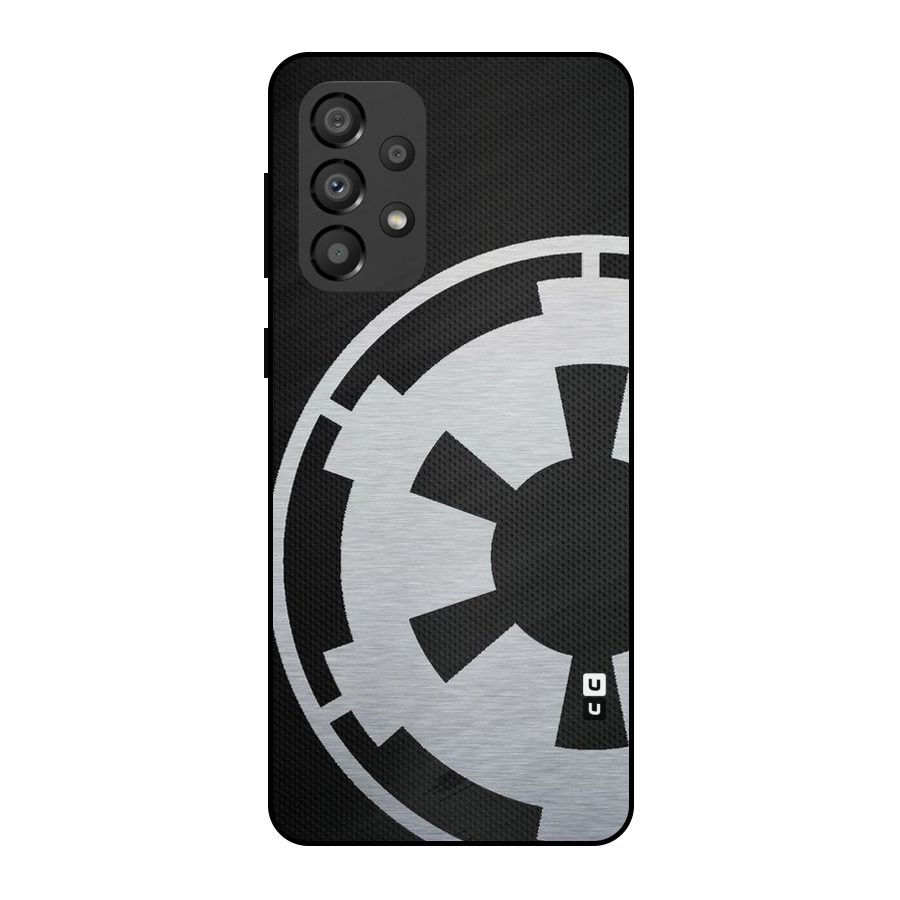 White Wheel Metal Back Case for Galaxy A33 5G