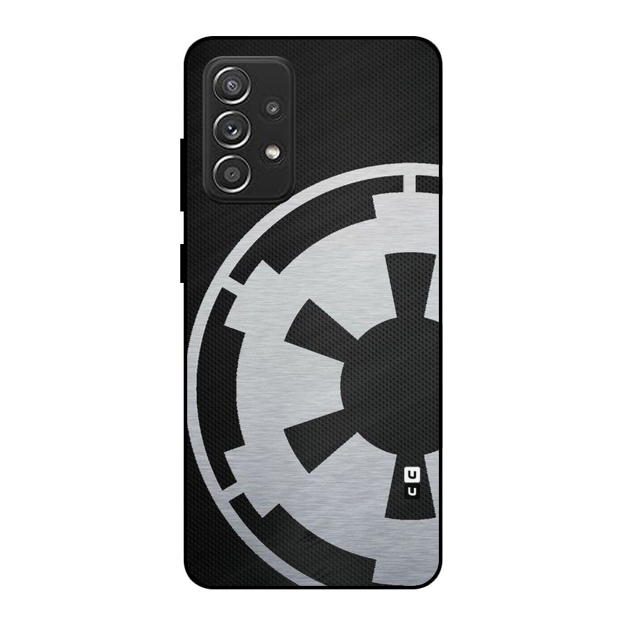White Wheel Metal Back Case for Galaxy A52