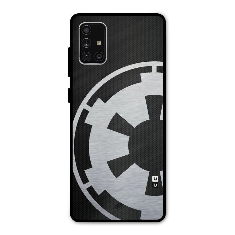 White Wheel Metal Back Case for Galaxy A71
