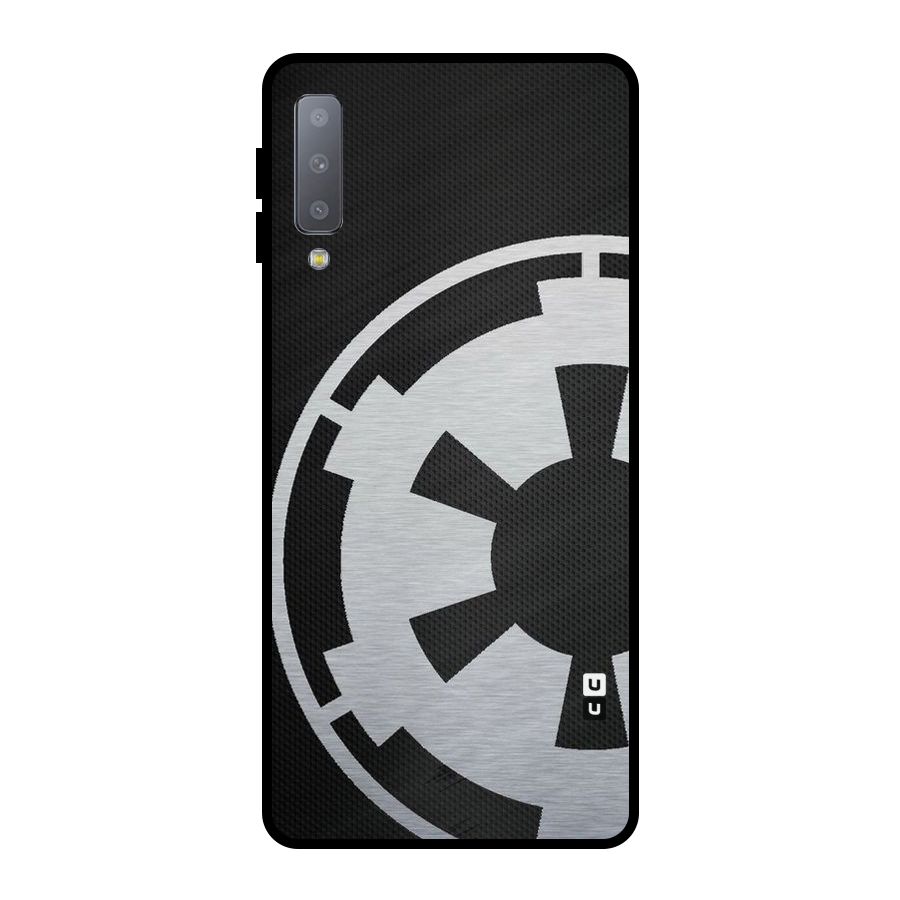 White Wheel Metal Back Case for Galaxy A7 (2018)