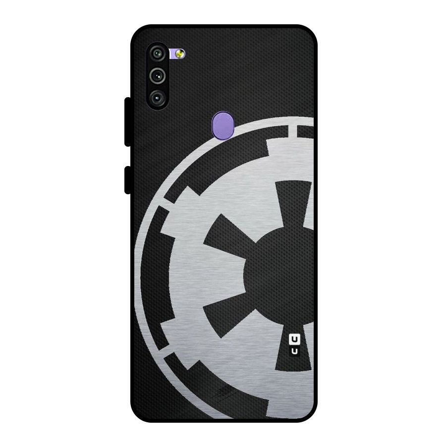 White Wheel Metal Back Case for Galaxy M11