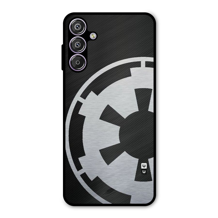 White Wheel Metal Back Case for Galaxy M15