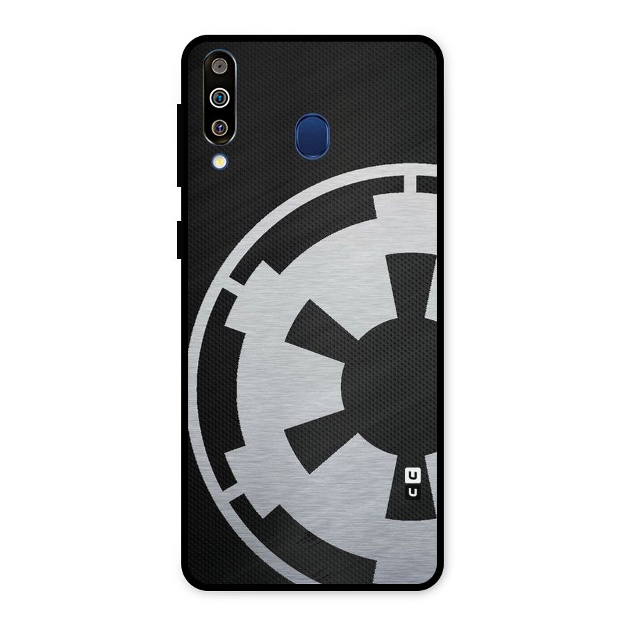 White Wheel Metal Back Case for Galaxy M30