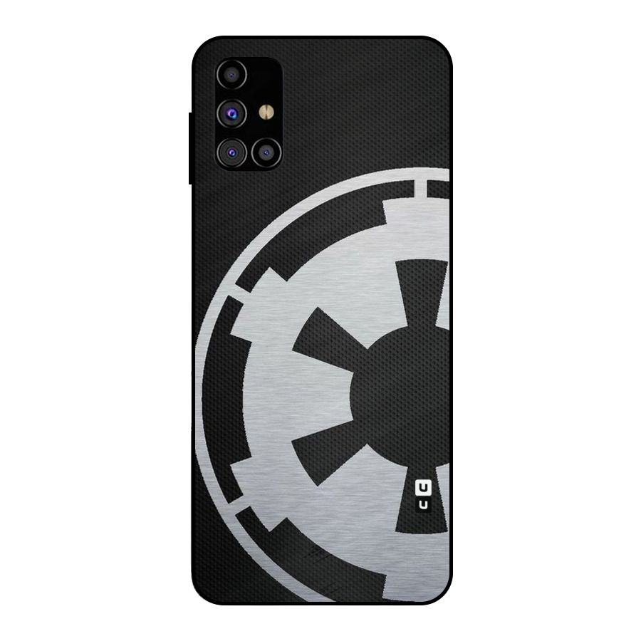 White Wheel Metal Back Case for Galaxy M31s