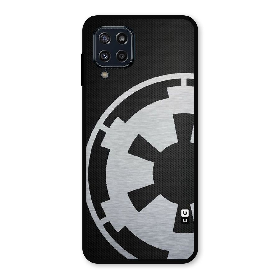 White Wheel Metal Back Case for Galaxy M32