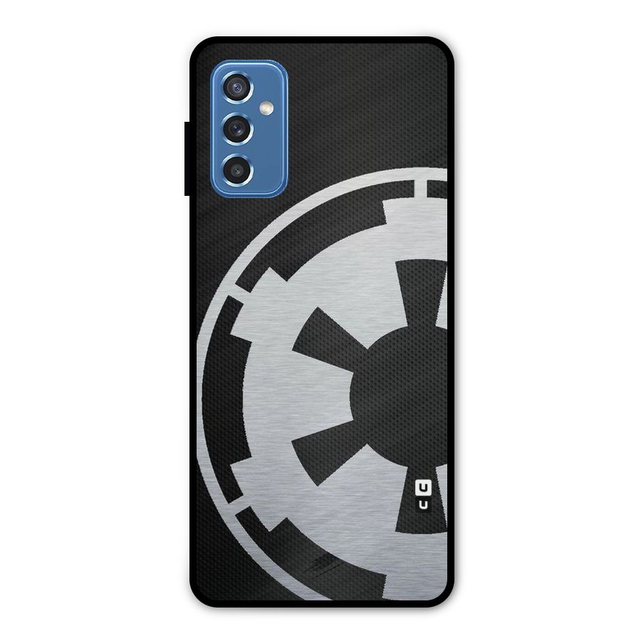 White Wheel Metal Back Case for Galaxy M52 5G