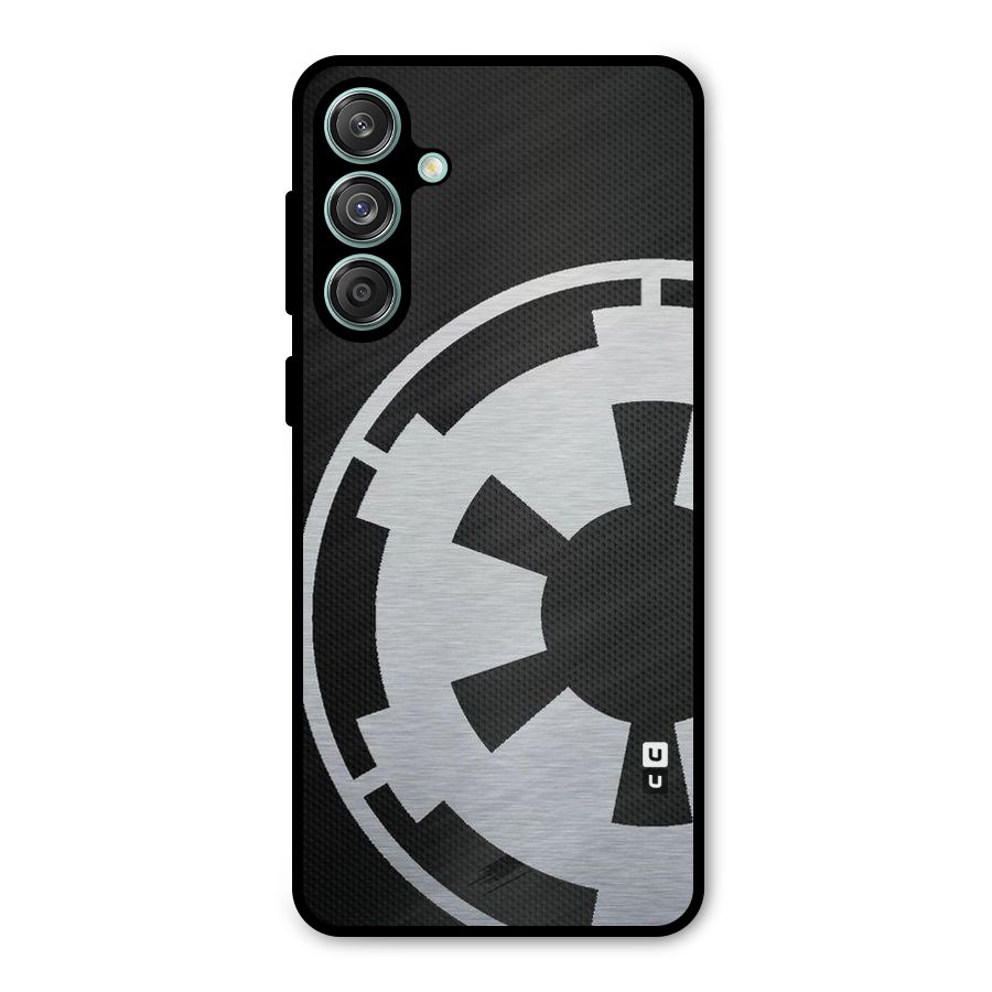 White Wheel Metal Back Case for Galaxy M55 5G