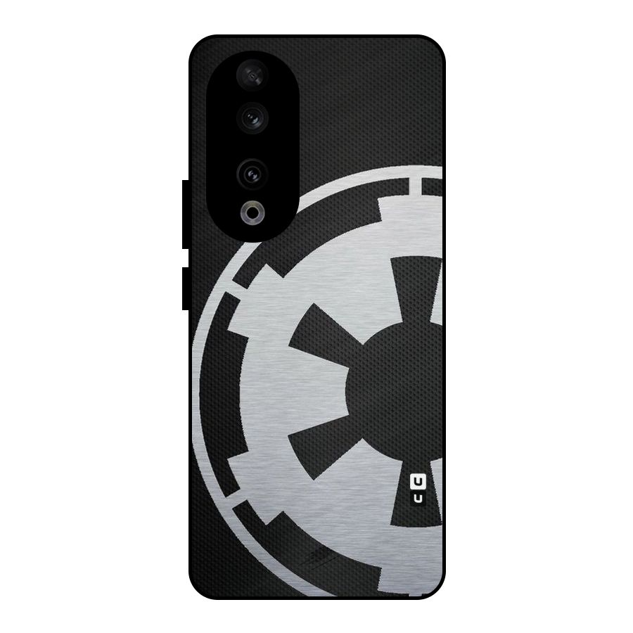 White Wheel Metal Back Case for Honor 90