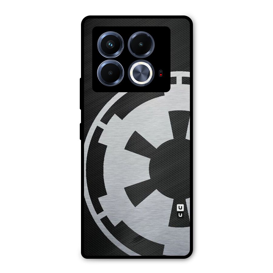 White Wheel Metal Back Case for Infinix Note 40 5G
